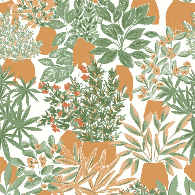 Papel Pintado Plantas - OLPAS 01 | MURAKE - 85471