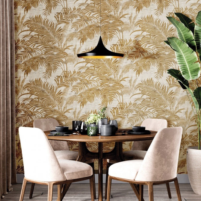 Papel Pintado Hojas de palma - CATANIA 06 | MURAKE - 877906