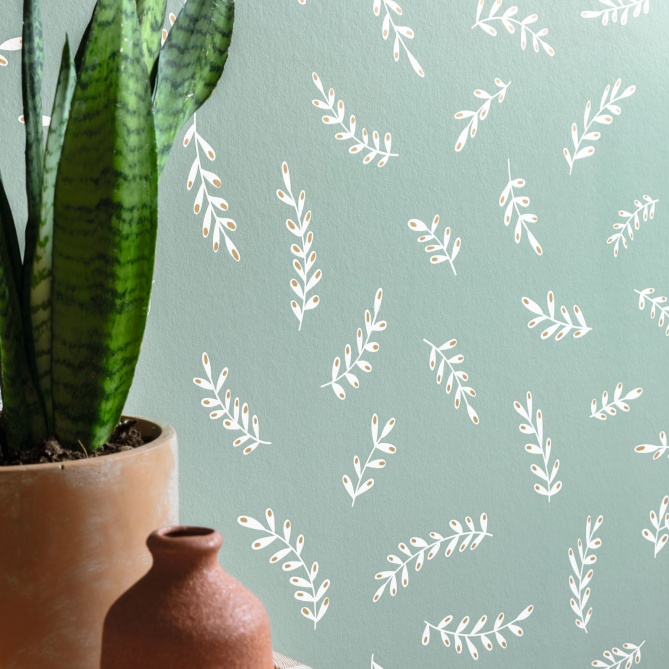 Papel Pintado Hoja de trigo - NAZAIRE 05 | MURAKE - 85075