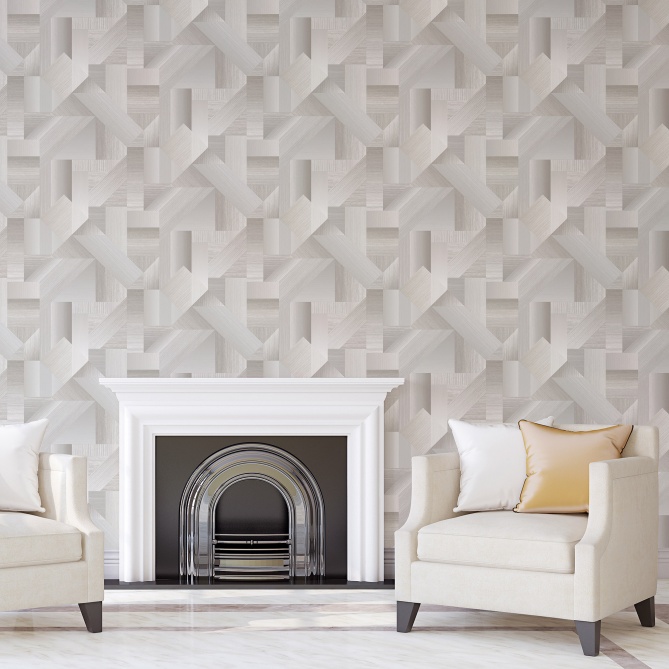 Papel Pintado Formas 3D - MESENE 07 | MURAKE - 878077