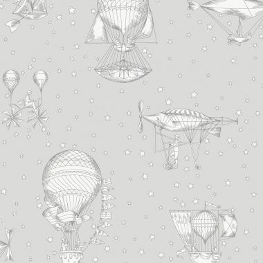 Papel Pintado Globos aerostáticos y estrellas - LANDEN 04 | MURAKE - 878124