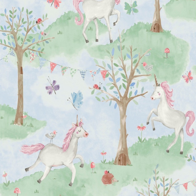 Papel Pintado Unicornios - THUIN 02 | MURAKE - 878132