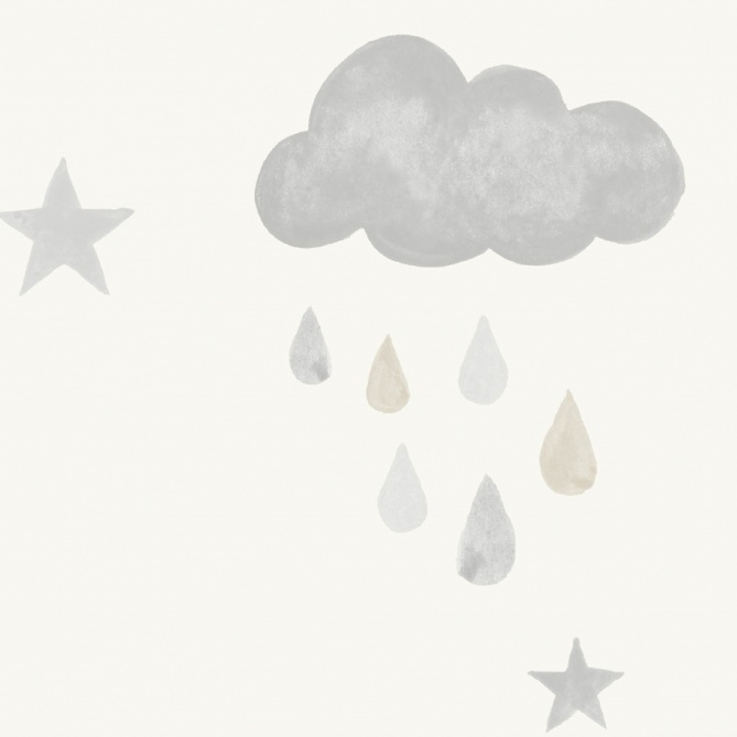 Papel Pintado Nubes y estrellas - KAPUA  | MURAKE - 878137