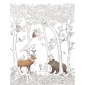 Mural Bosque con animales - PECQ  | MURAKE - 878217