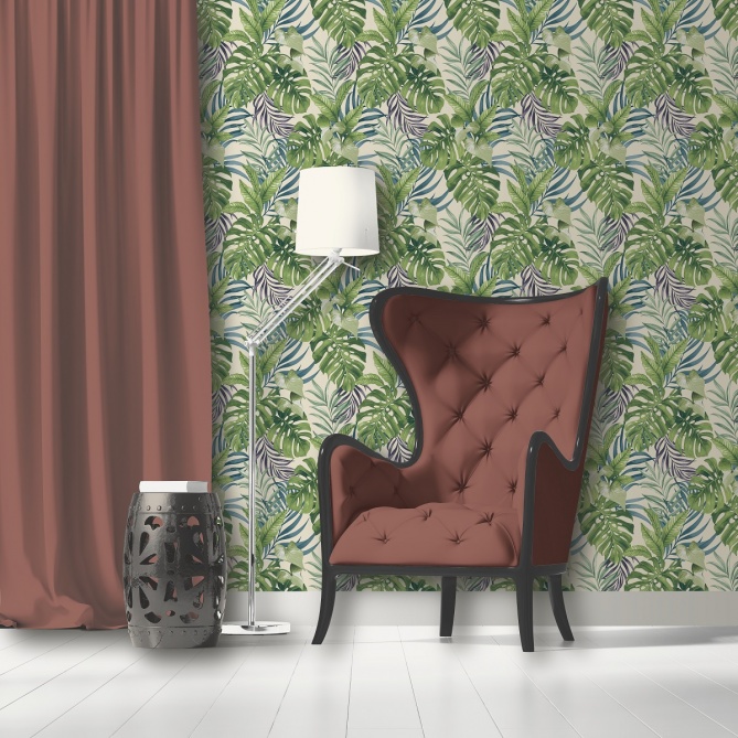 Papel Pintado Hojas Monstera - ARKA  | MURAKE - 87650