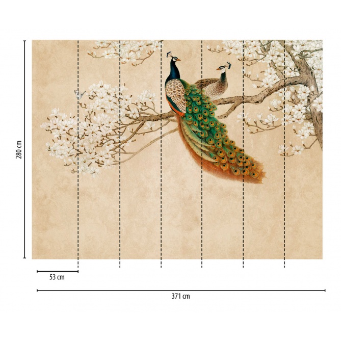 Mural Pavo Real - BEREZNE  | MURAKE - 23805