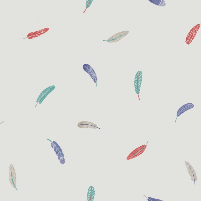 Papel Pintado Plumas desordenadas - SULED  | MURAKE - 6701-01
