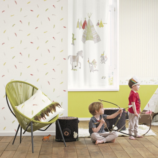 Papel Pintado Plumas desordenadas - SULED  | MURAKE - 6701-01