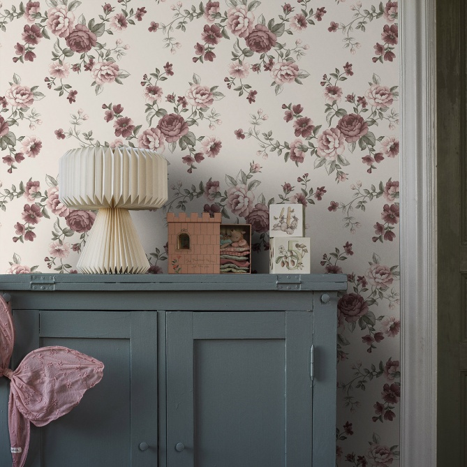 Papel Pintado Ramos de rosas - ROSER 01 | MURAKE - 64733