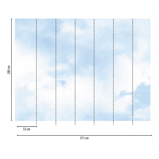 Mural Nubes - ATARFE  | MURAKE - 23832