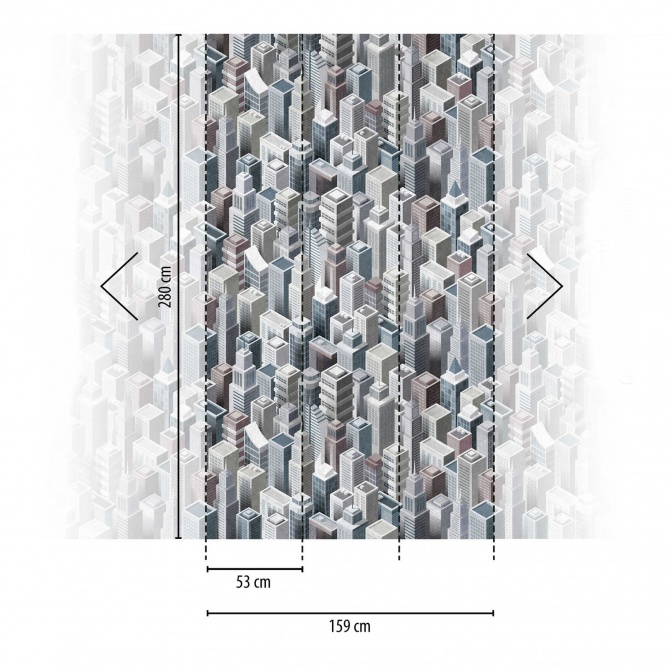 Mural Edificios modernos - ALMENSILLA  | MURAKE - 23877