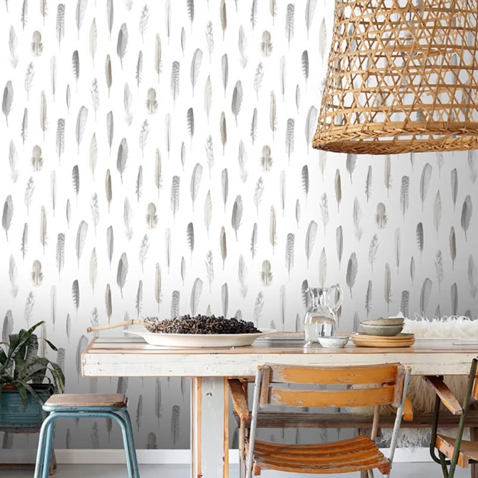 Papel Pintado Plumas - PERJE 01 | MURAKE - 11591