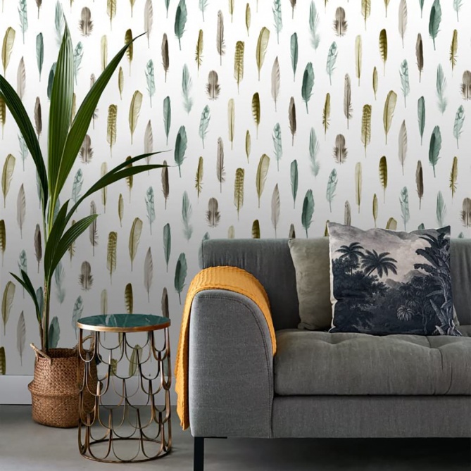 Papel Pintado Plumas - PERJE 04 | MURAKE - 11594