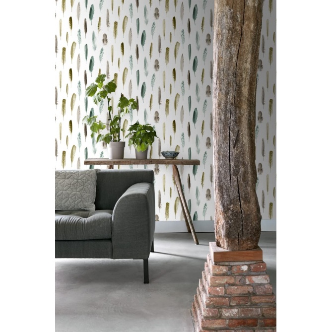 Papel Pintado Plumas - PERJE 04 | MURAKE - 11594
