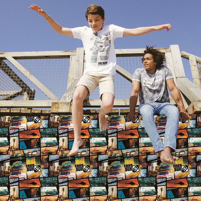 Papel Pintado Carteles USA - SALEM  | MURAKE - 11503