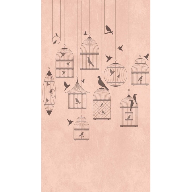 Mural Jaulas y pájaros - MONTIELA  | MURAKE - 23887