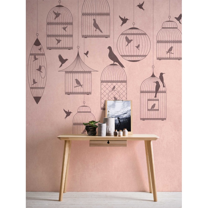Mural Jaulas y pájaros - MONTIELA  | MURAKE - 23887