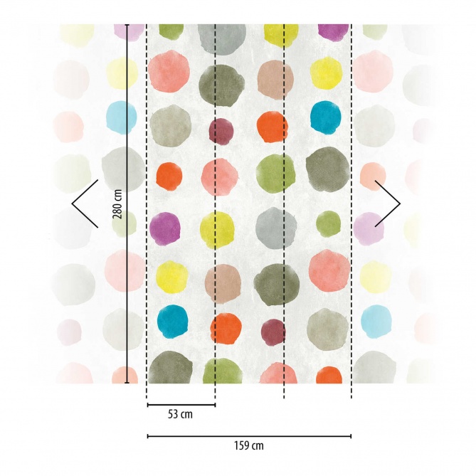 Mural Círculos de colores - ALCOLEA  | MURAKE - 23885