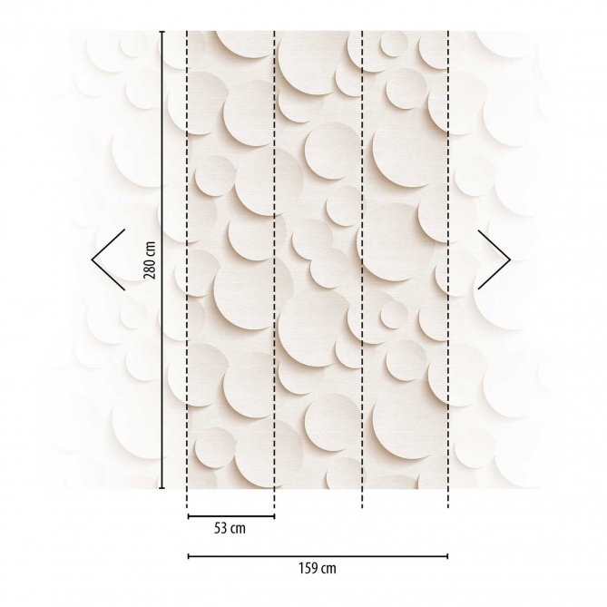 Mural Círculos 3D - VACAR  | MURAKE - 23884