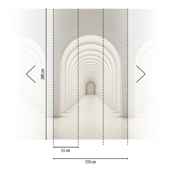 Mural Pasillo con arcos - ZAMBRA  | MURAKE - 23883