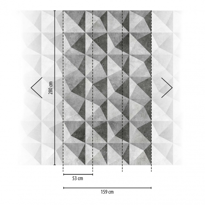 Mural Geométrico desgastado - ALGARBES  | MURAKE - 23882