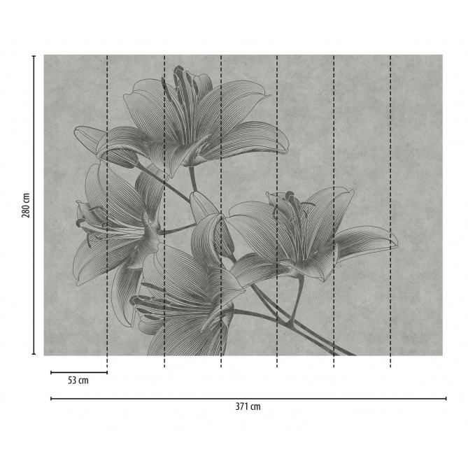 Mural Flor de lirio - SALAR  | MURAKE - 23843