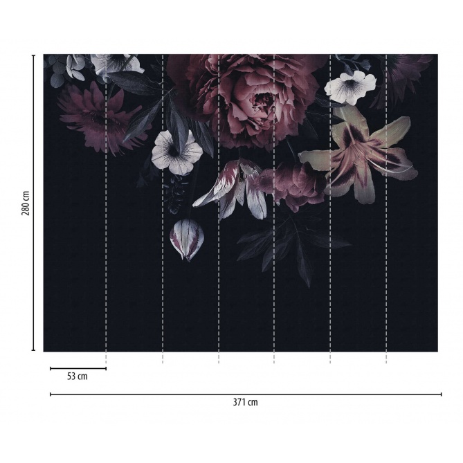 Mural Flores grandes - MOCLIN  | MURAKE - 23844