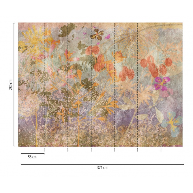 Mural Floral vintage - DIEZMA  | MURAKE - 23834