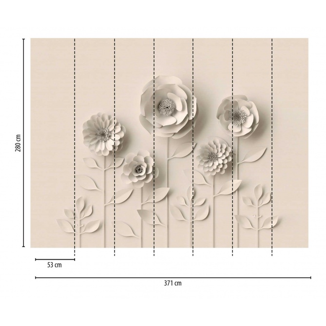 Mural Flores grandes - NERVA  | MURAKE - 23854