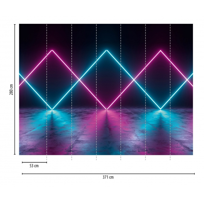 Mural Luces de neón - SERON  | MURAKE - 23818