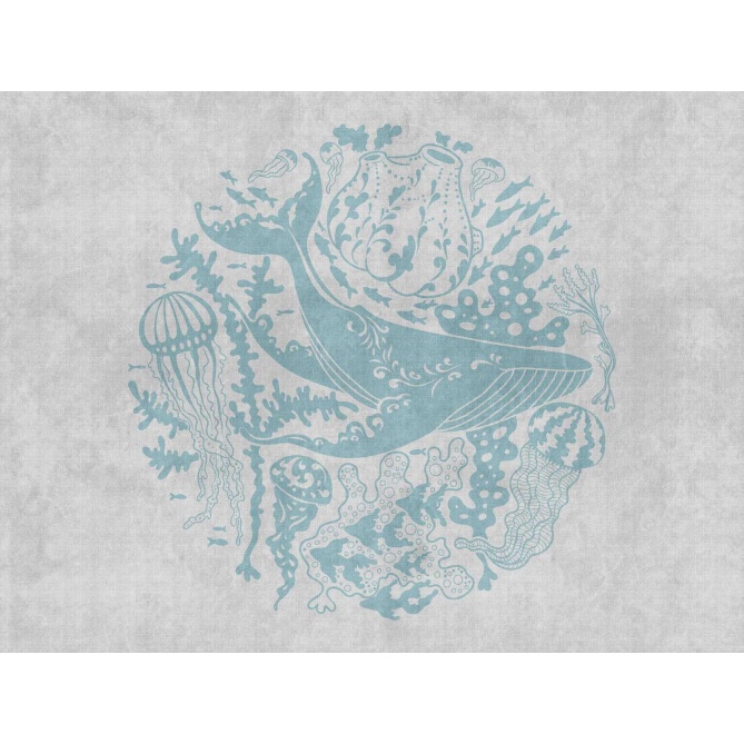 Mural Ballena submarina - CORONIL  | MURAKE - 23864