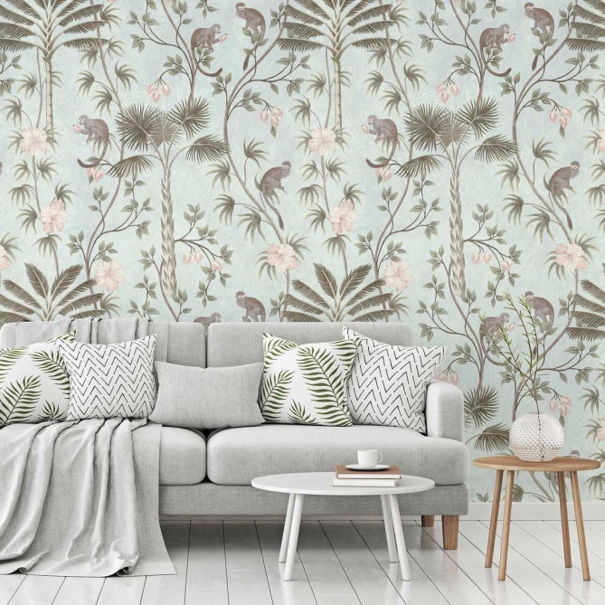 Mural Selva con monos - PRUNA  | MURAKE - 23868