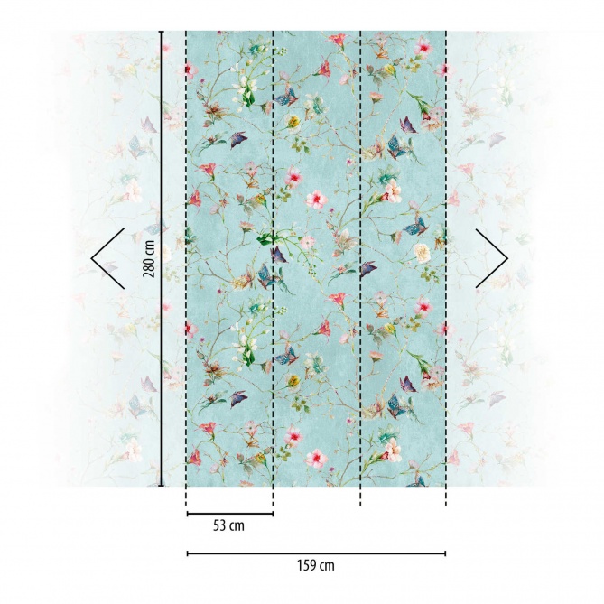 Mural Flores silvestres - ZUHERO  | MURAKE - 23880