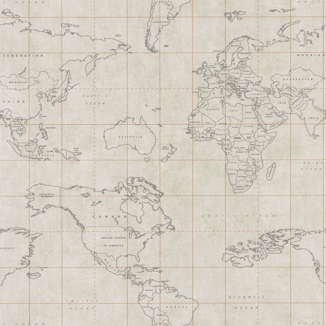 Papel Pintado Mapamundi - DRAVEIL 01 | MURAKE - 6702-31