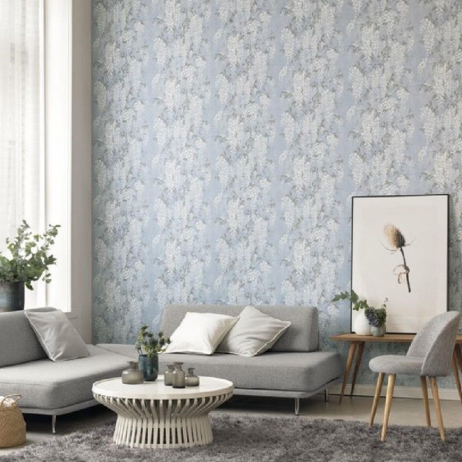 Papel Pintado Flores de glicina - BOINTRON 01 | MURAKE - 6707-91