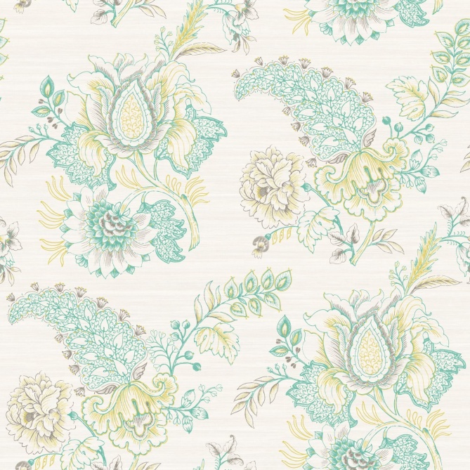 Papel Pintado Flores indias - ANCÔNE 02 | MURAKE - 6706-52