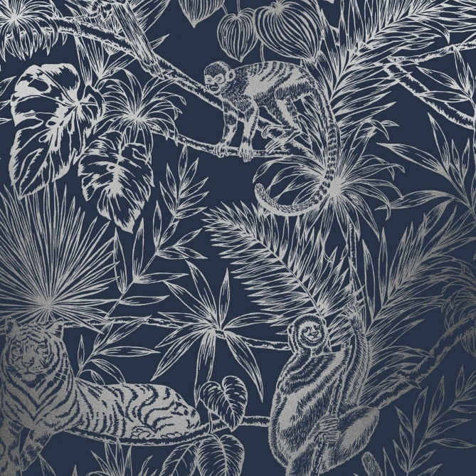 Papel Pintado Selva con animales - KASULU 01 | MURAKE - 541681