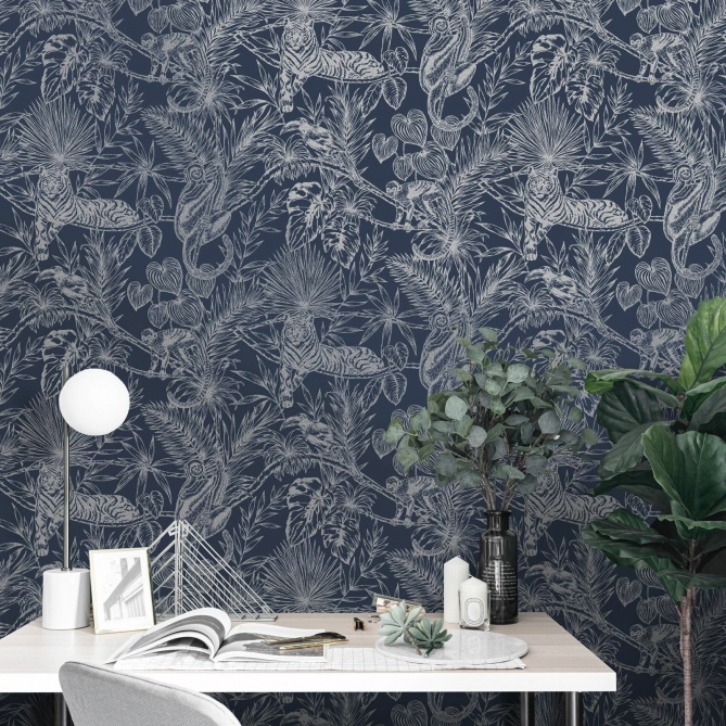 Papel Pintado Selva con animales - KASULU 01 | MURAKE - 541681