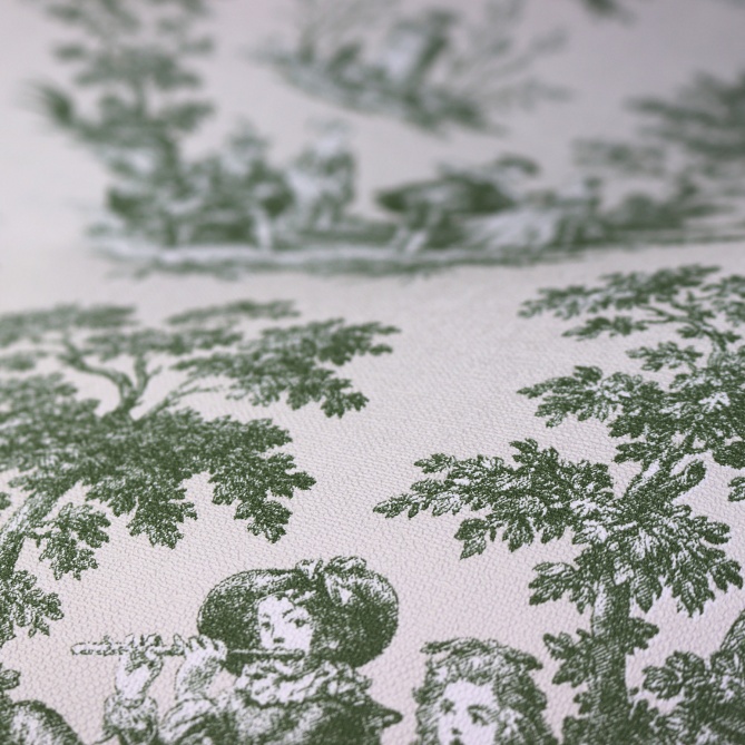 Papel Pintado Toile de Jouy - RENNES 05 | MURAKE - 877825