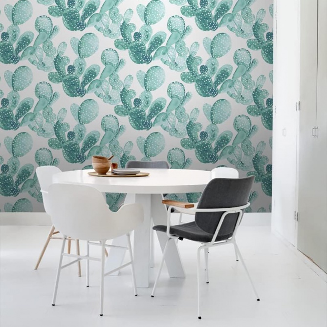 Papel Pintado Hojas de cactus - KAKTUS 01 | MURAKE - 11606