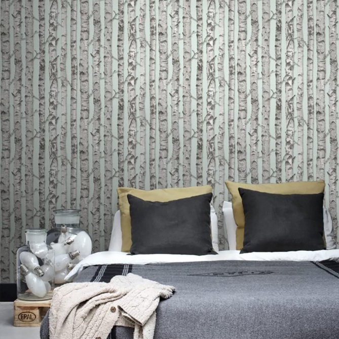 Papel Pintado Troncos abedul - PALKID 02 | MURAKE - 11587