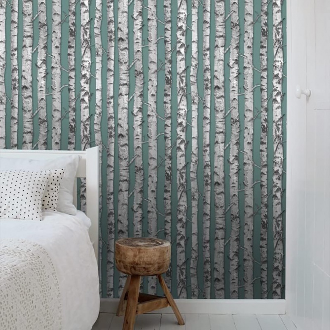 Papel Pintado Troncos abedul - PALKID 03 | MURAKE - 11588