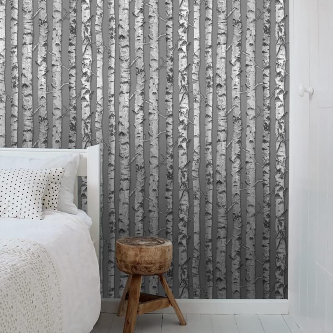 Papel Pintado Troncos abedul - PALKID 04 | MURAKE - 11589