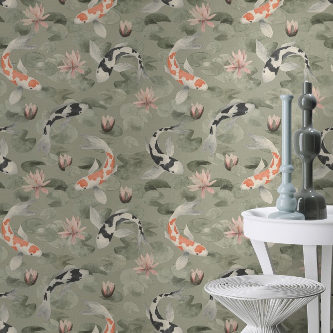 Papel Pintado Carpas Koi - TAKASAKI 02 | MURAKE - 992032