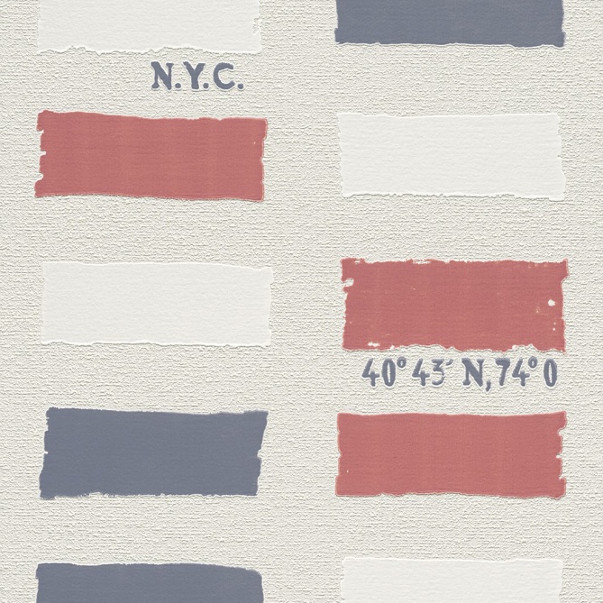 Papel Pintado Coordenadas - KARUZI  | MURAKE - 7014-71