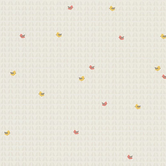 Papel Pintado Pajaritos gráficos - KANYE  | MURAKE - 7014-56