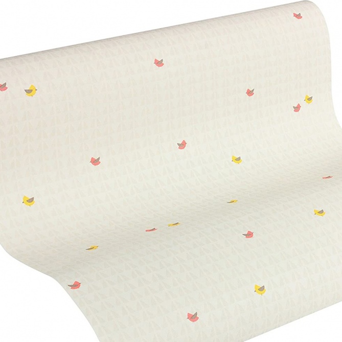 Papel Pintado Pajaritos gráficos - KANYE  | MURAKE - 7014-56