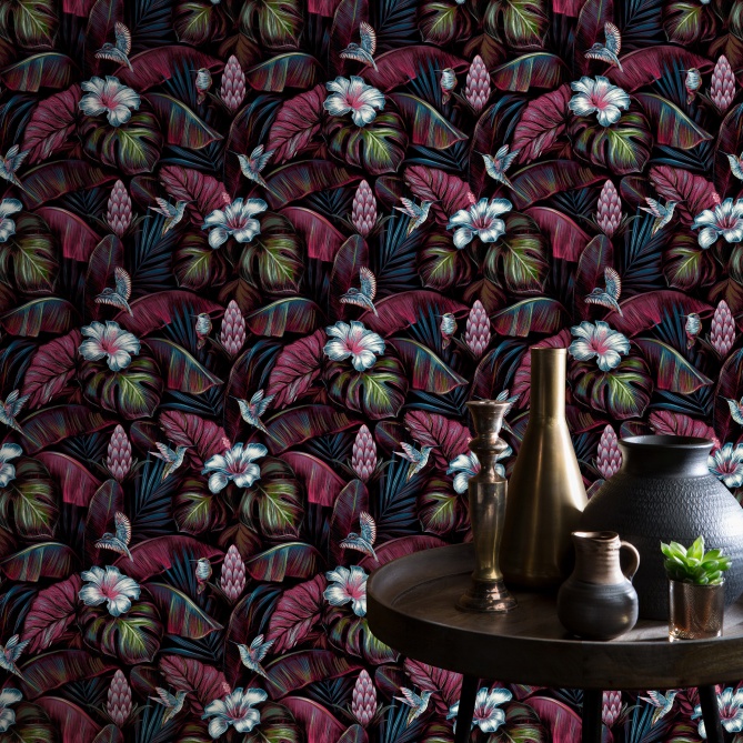 Papel Pintado Hojas tropicales - MANIPUR 01 | MURAKE - 44971