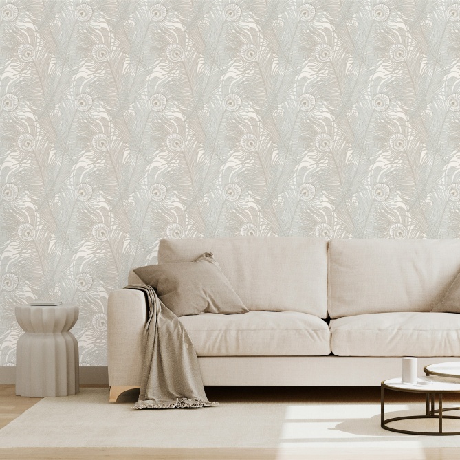 Papel Pintado Plumas pavo real - SARWAR 01 | MURAKE - 45046