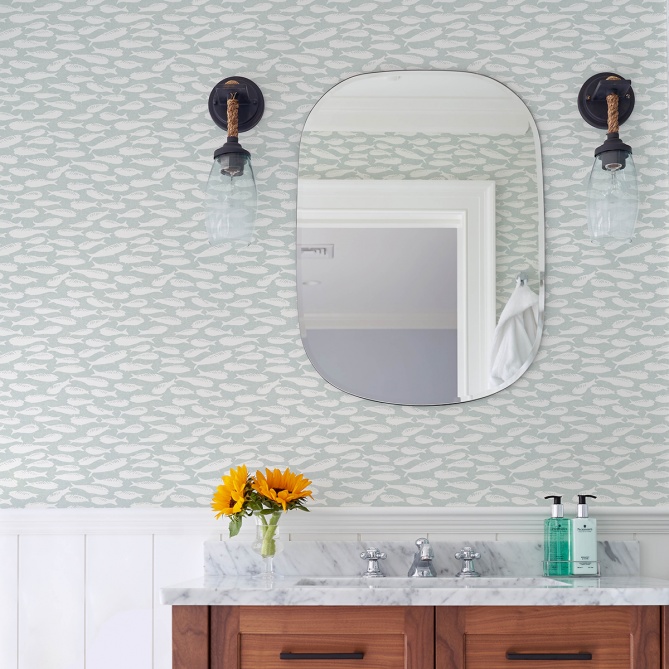 Papel Pintado Cardumen de sardinas - MILOT 02 | MURAKE - 44942